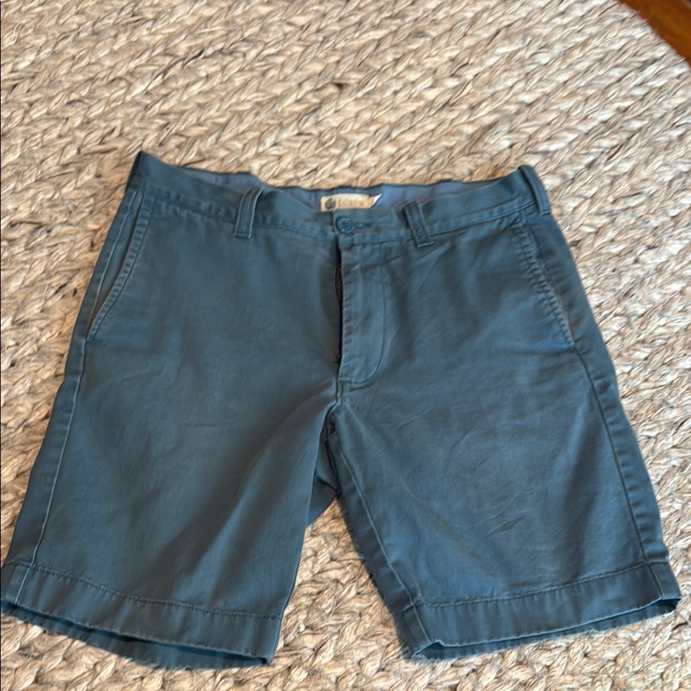 J. Crew Blue Flat Front Shorts Casual Summer Style